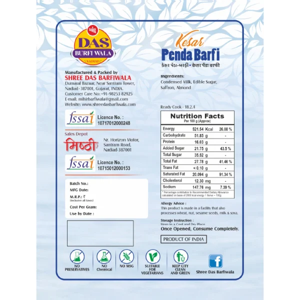 Kesar Penda Barfi